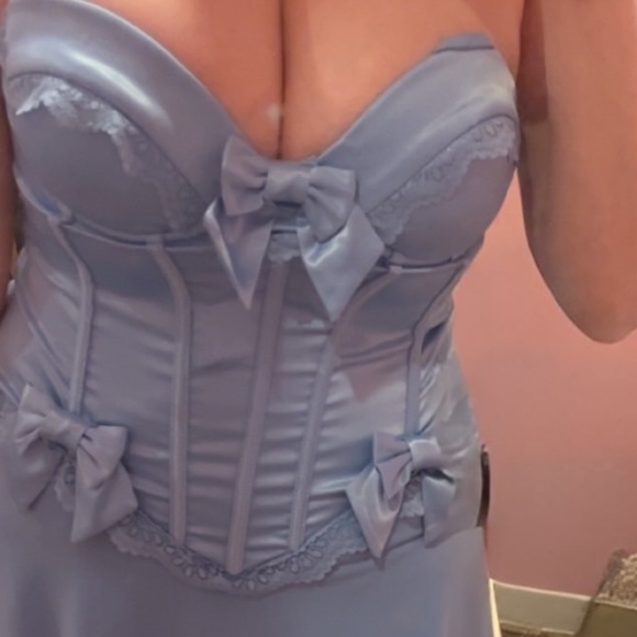 Windsor Blue Corset Top - Picture 4 of 5